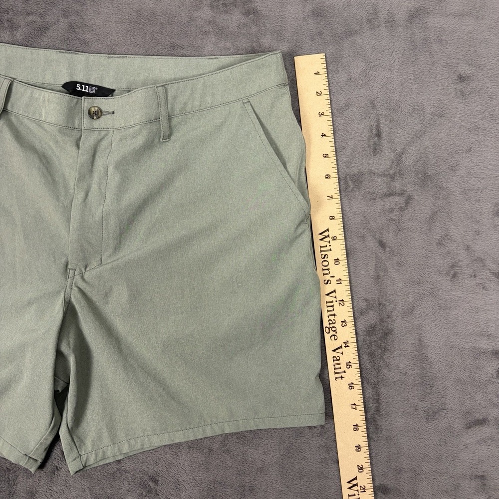 5.11 Tactical Shorts Mens 38 Green Performance Chino Hiking Polyester Blend - Picture 8 of 12